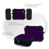 Θήκη Σιλικόνης Sonique ColorBloc Series για AirPods Pro 3 Μωβ