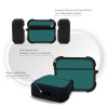 Θήκη Σιλικόνης Sonique ColorBloc Series για AirPods Pro 3 Πετρόλ