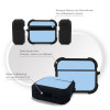 Θήκη Σιλικόνης Sonique ColorBloc Series για AirPods Pro 3 Τιρκουάζ