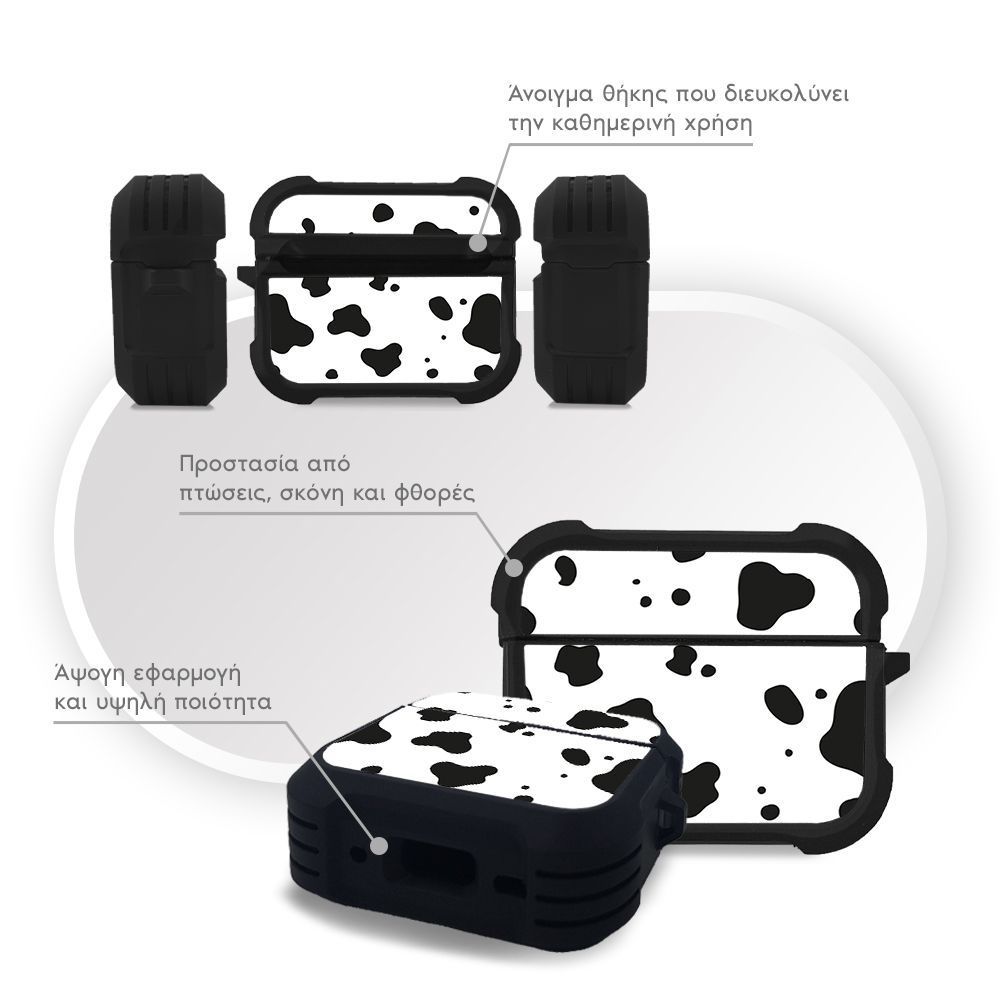 Θήκη Σιλικόνης Sonique Animal Print Series για AirPods Pro 3 Dalmatian