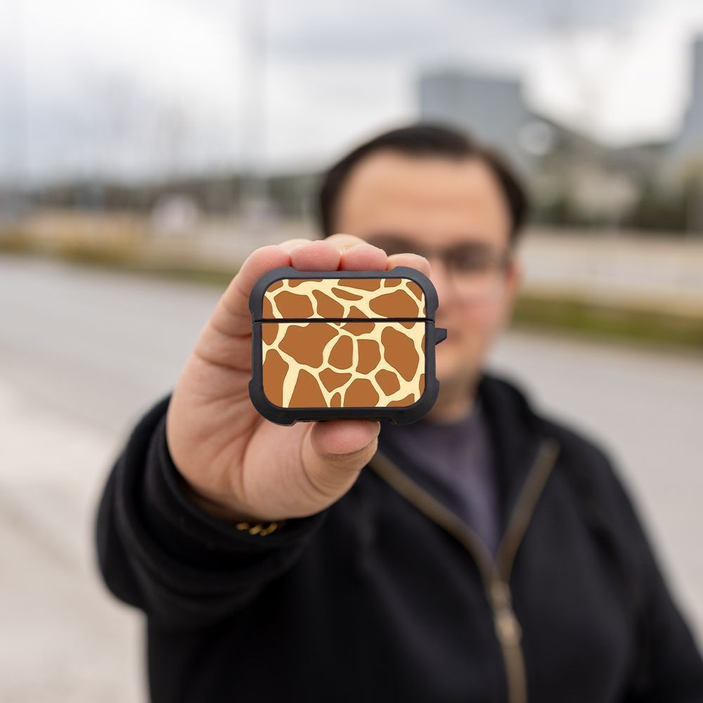 Θήκη Σιλικόνης Sonique Animal Print Series για AirPods Pro 3 Giraffe 02