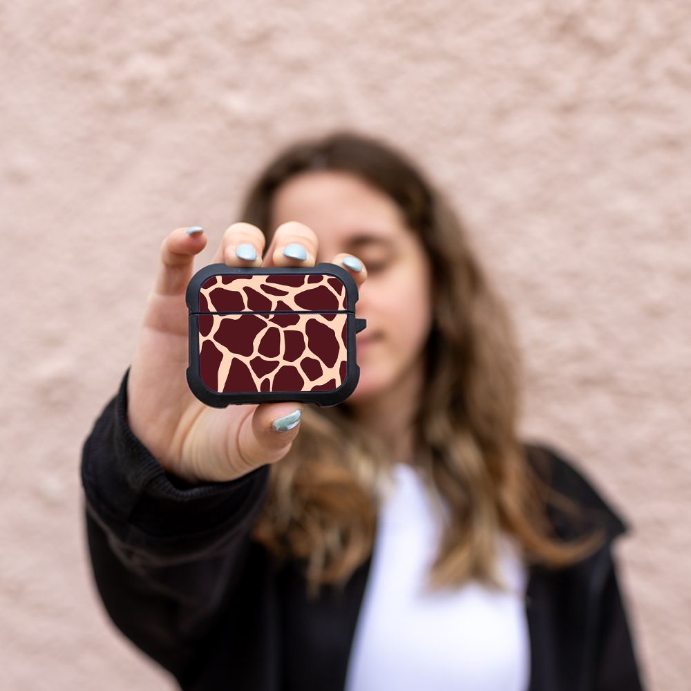 Θήκη Σιλικόνης Sonique Animal Print Series για AirPods Pro 3 Giraffe 03