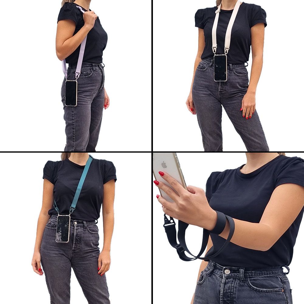 Θήκη Σιλικόνης με Strap Sonique Armor Clear Xiaomi Redmi Note 15 4G / Redmi Note 15 5G / Poco M8 5G Κίτρινο