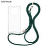 Θήκη Σιλικόνης με Κορδόνι Sonique Armor Clear Xiaomi Redmi Note 15 4G / Redmi Note 15 5G / Poco M8 5G Πράσινο Σκούρο