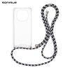 Θήκη Σιλικόνης με Κορδόνι Sonique Armor Clear Xiaomi Redmi Note 15 4G / Redmi Note 15 5G / Poco M8 5G Rainbow Μαύρο