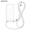 Θήκη Σιλικόνης με Κορδόνι Sonique Armor Clear Xiaomi Redmi Note 15 4G / Redmi Note 15 5G / Poco M8 5G Rainbow Λευκό