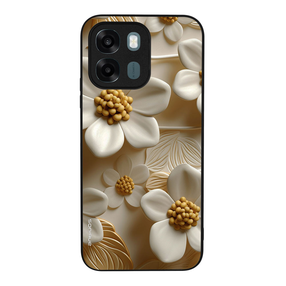 Θήκη Sonique 3D Flower Series για Oppo A6 4G / Oppo A6 5G / Oppo A6x 4G / Oppo A6x 5G / Oppo A6k 4G Λευκό