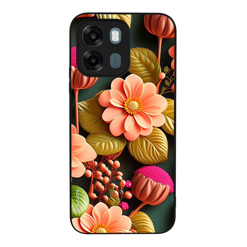 Θήκη Sonique 3D Flower Series για Oppo A6 4G / Oppo A6 5G / Oppo A6x 4G / Oppo A6x 5G / Oppo A6k 4G Σομόν