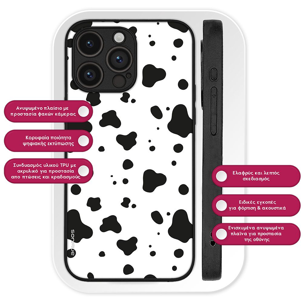 Θήκη Sonique Animal Print Series για Oppo A57 4G / Oppo A57s Dalmatian