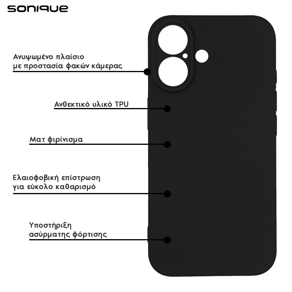 Θήκη Σιλικόνης My Colors Sonique Xiaomi Redmi Note 15 Pro 5G Μαύρο