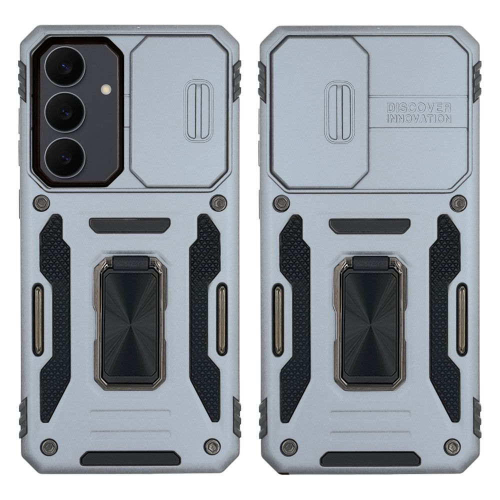 Θήκη Ring Armor CamShield Sonique για Samsung Galaxy S25 FE Γκρι