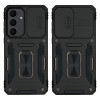 Θήκη Ring Armor CamShield Sonique για Samsung Galaxy S25 FE Μαύρο