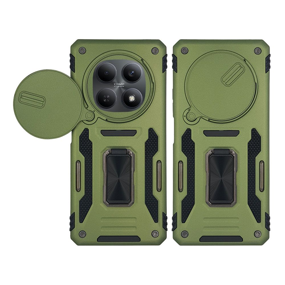 Θήκη Ring Armor CamShield Sonique για Xiaomi Redmi Note 15 4G / Redmi Note 15 5G / Poco M8 5G Χακί