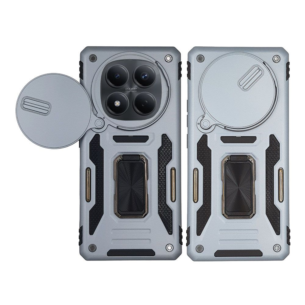 Θήκη Ring Armor CamShield Sonique για Xiaomi Redmi Note 15 Pro Plus 5G / Poco M8 Pro 5G Γκρι