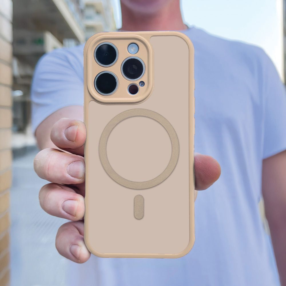 Θήκη Magnetic MagMatte Lens Sonique Xiaomi Redmi Note 15 Pro 5G Μπεζ