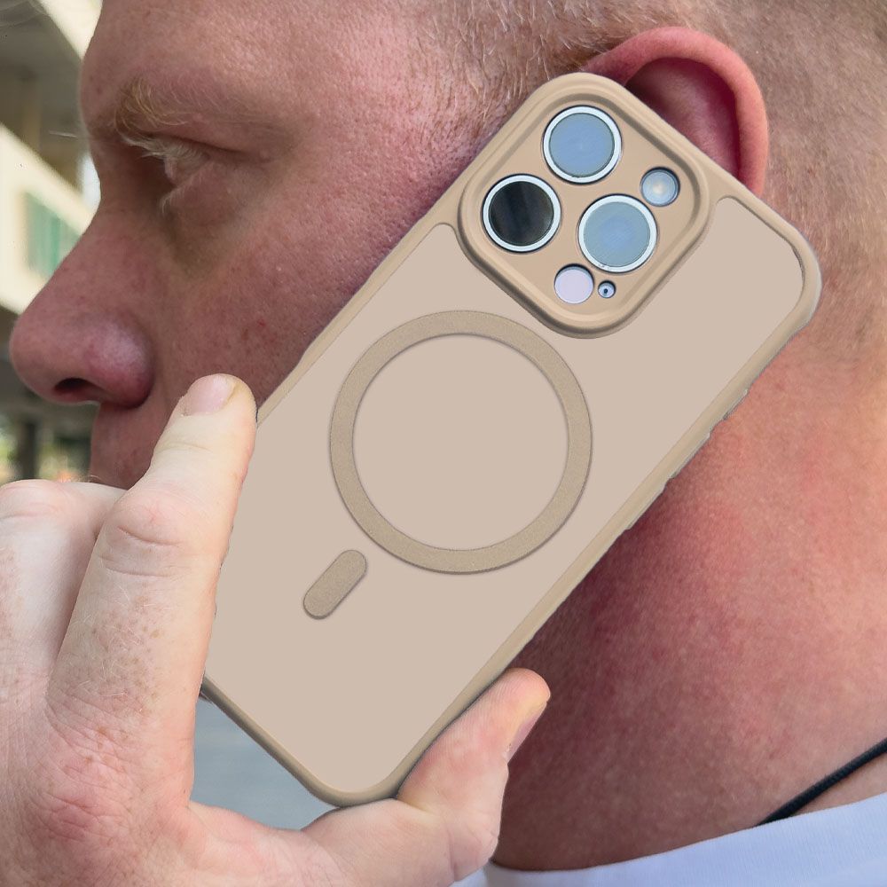 Θήκη Magnetic MagMatte Lens Sonique Xiaomi Redmi Note 15 Pro Plus 5G / Poco M8 Pro 5G Μπεζ