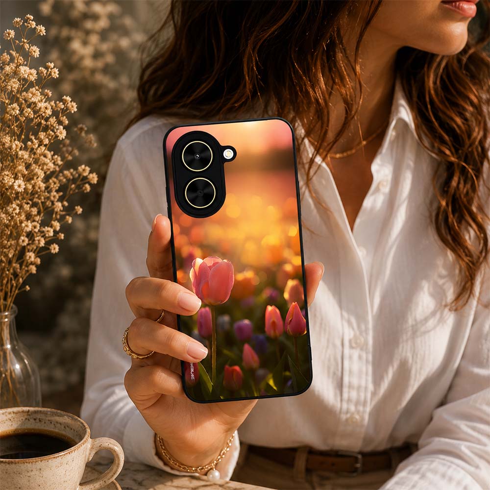 Θήκη Sonique Sunset in Eden Series για VIVO Y74s / VIVO Y76 5G Tulip Velvet