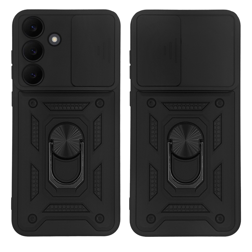 Θήκη Ring Armor CamPro Sonique για Samsung Galaxy S25 FE Μαύρο