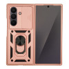 Θήκη Ring Armor CamPro Sonique για Samsung (Large Hole) Galaxy Z Fold 7 Ροζ Χρυσό