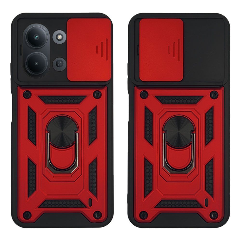 Θήκη Ring Armor CamPro Sonique για Xiaomi Redmi 15C 4G 173mm / Redmi 15C 5G 173mm / Poco C85 4G Κόκκινο