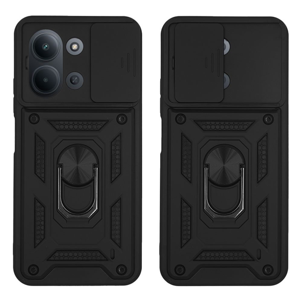 Θήκη Ring Armor CamPro Sonique για Xiaomi Redmi 15C 4G 173mm / Redmi 15C 5G 173mm / Poco C85 4G Μαύρο