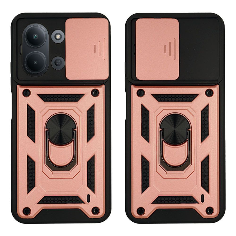 Θήκη Ring Armor CamPro Sonique για Xiaomi Redmi 15C 4G 173mm / Redmi 15C 5G 173mm / Poco C85 4G Ροζ Χρυσό