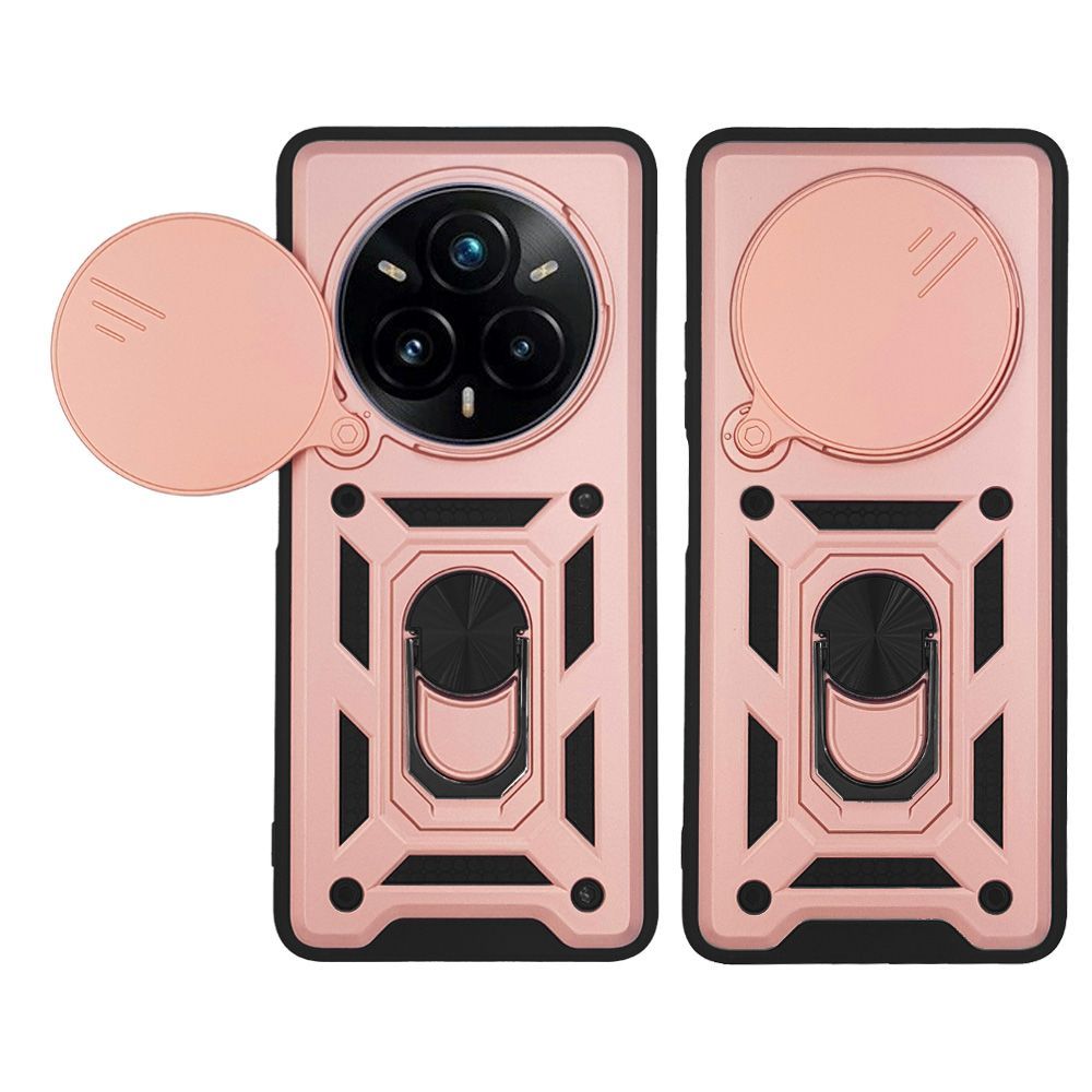 Θήκη Ring Armor CamPro Sonique Realme 14 Pro Plus 5G Ροζ Χρυσό