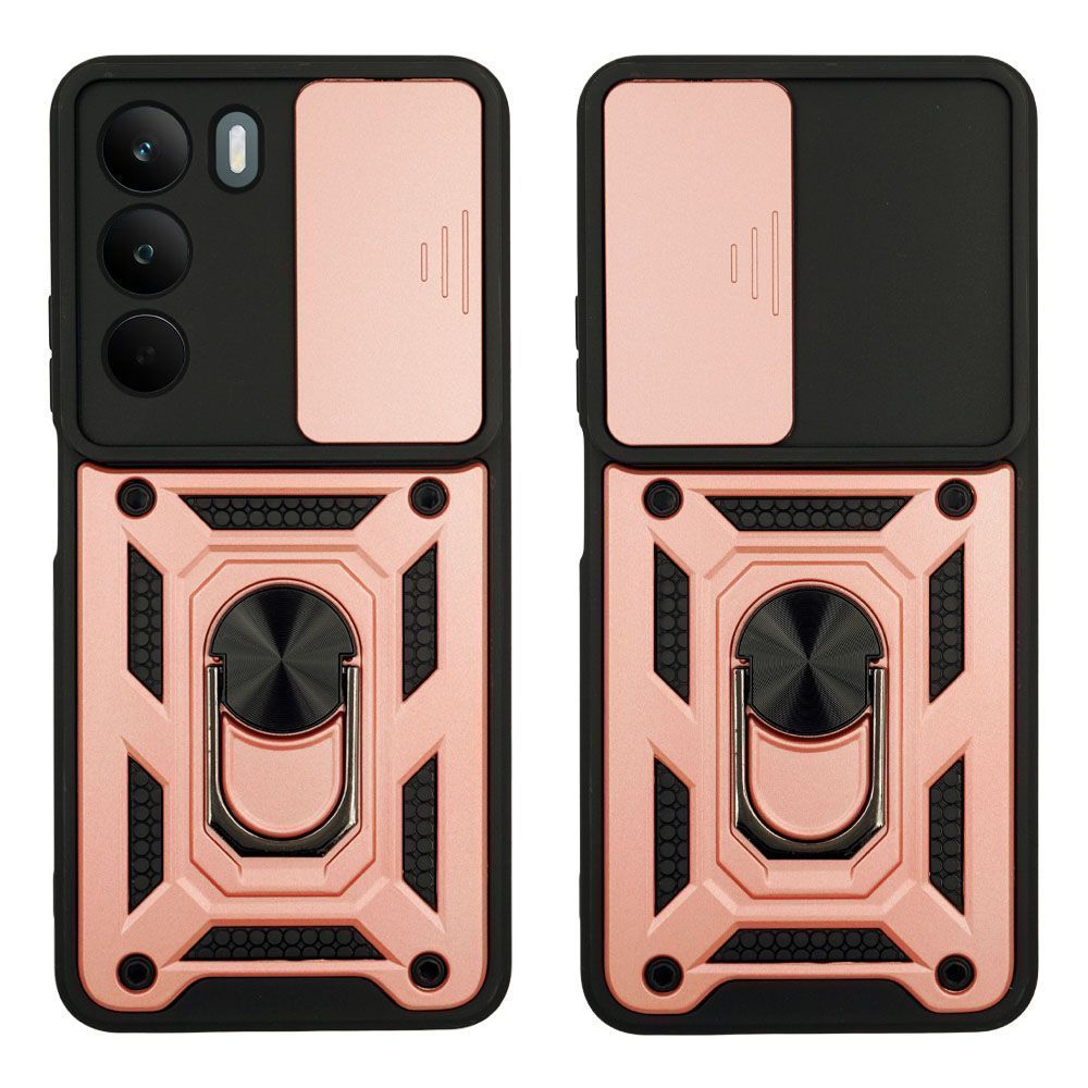 Θήκη Ring Armor CamPro Sonique Realme C71 4G Ροζ Χρυσό