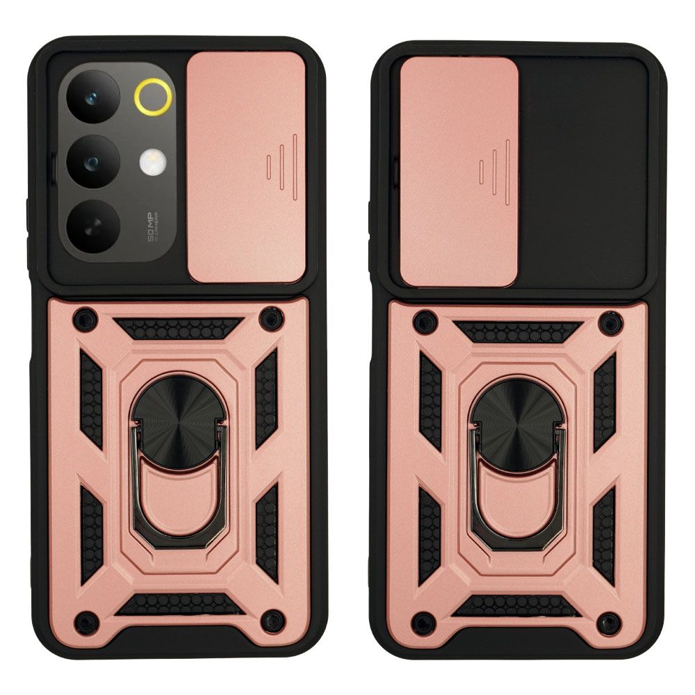 Θήκη Ring Armor CamPro Sonique Realme C85 4G Ροζ Χρυσό