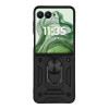 Θήκη Ring Armor CamPro Sonique για Motorola (Large Hole) Motorola Razr 50 Ultra Μαύρο