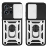 Θήκη Ring Armor CamPro Sonique για Motorola Edge 50 Neo 5G / Edge 60 Neo 5G Ασημί