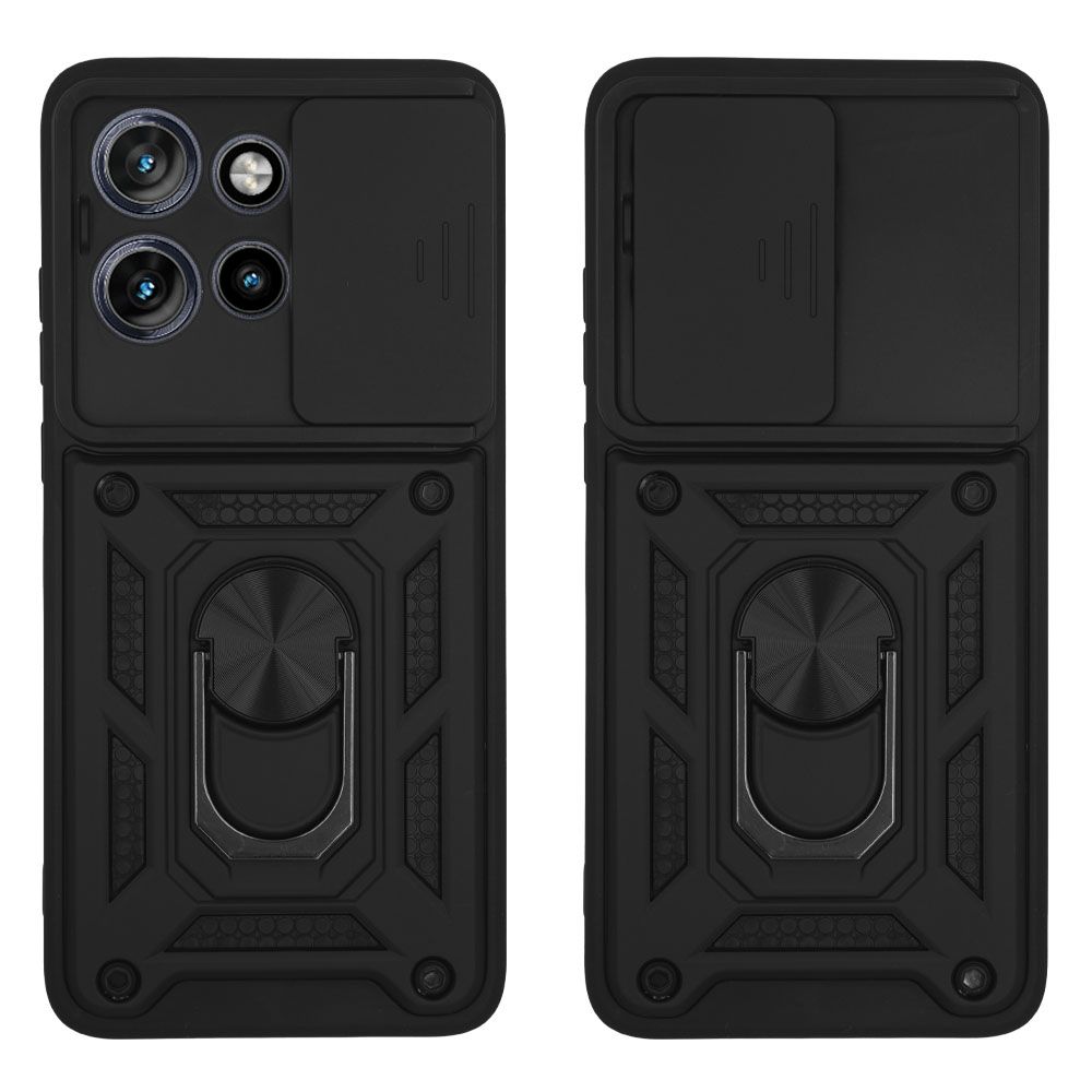 Θήκη Ring Armor CamPro Sonique για Motorola Edge 50 Neo 5G / Edge 60 Neo 5G Μαύρο