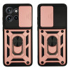 Θήκη Ring Armor CamPro Sonique για Motorola Edge 50 Neo 5G / Edge 60 Neo 5G Ροζ Χρυσό