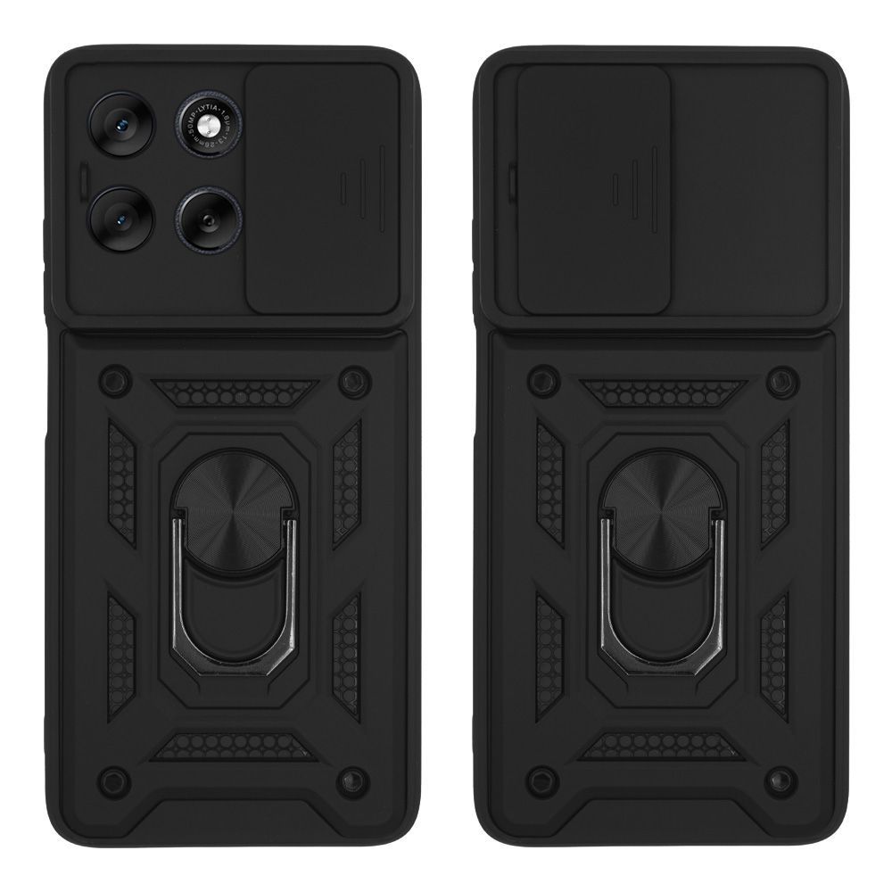Θήκη Ring Armor CamPro Sonique για Motorola Moto G56 5G Μαύρο