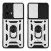 Θήκη Ring Armor CamPro Sonique για Motorola Moto G85 5G Ασημί