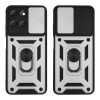 Θήκη Ring Armor CamPro Sonique για Motorola Moto G86 5G / Moto G86 5G Power Ασημί