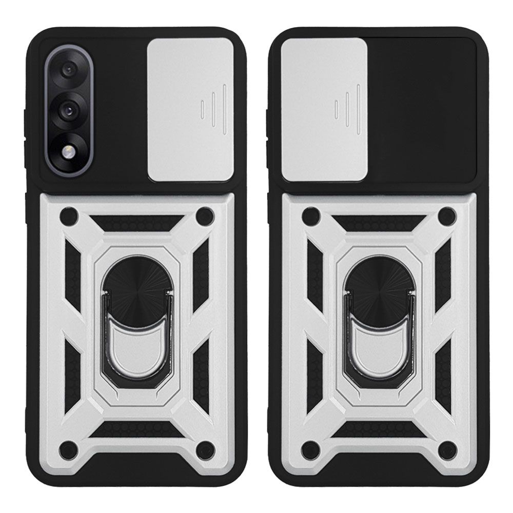 Θήκη Ring Armor CamPro Sonique για OnePlus OnePlus Nord 5 5G Ασημί