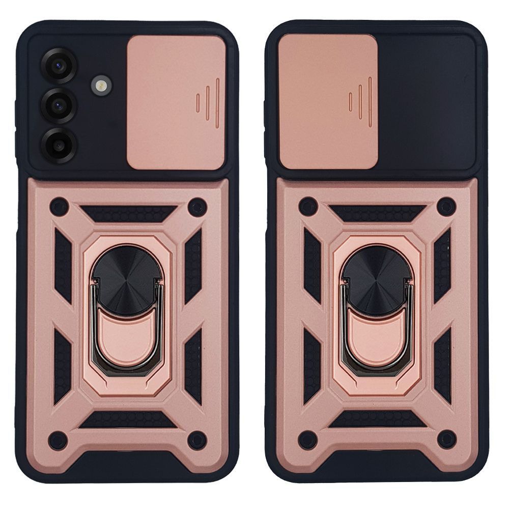 Θήκη Ring Armor CamPro Sonique για Samsung Galaxy A17 4G / Galaxy A17 5G / Galaxy A18 4G / Galaxy A18 5G Ροζ Χρυσό