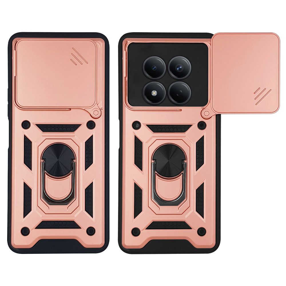 Θήκη Ring Armor CamPro Sonique για Xiaomi Redmi Note 15 Pro Plus 5G / Poco M8 Pro 5G Ροζ Χρυσό
