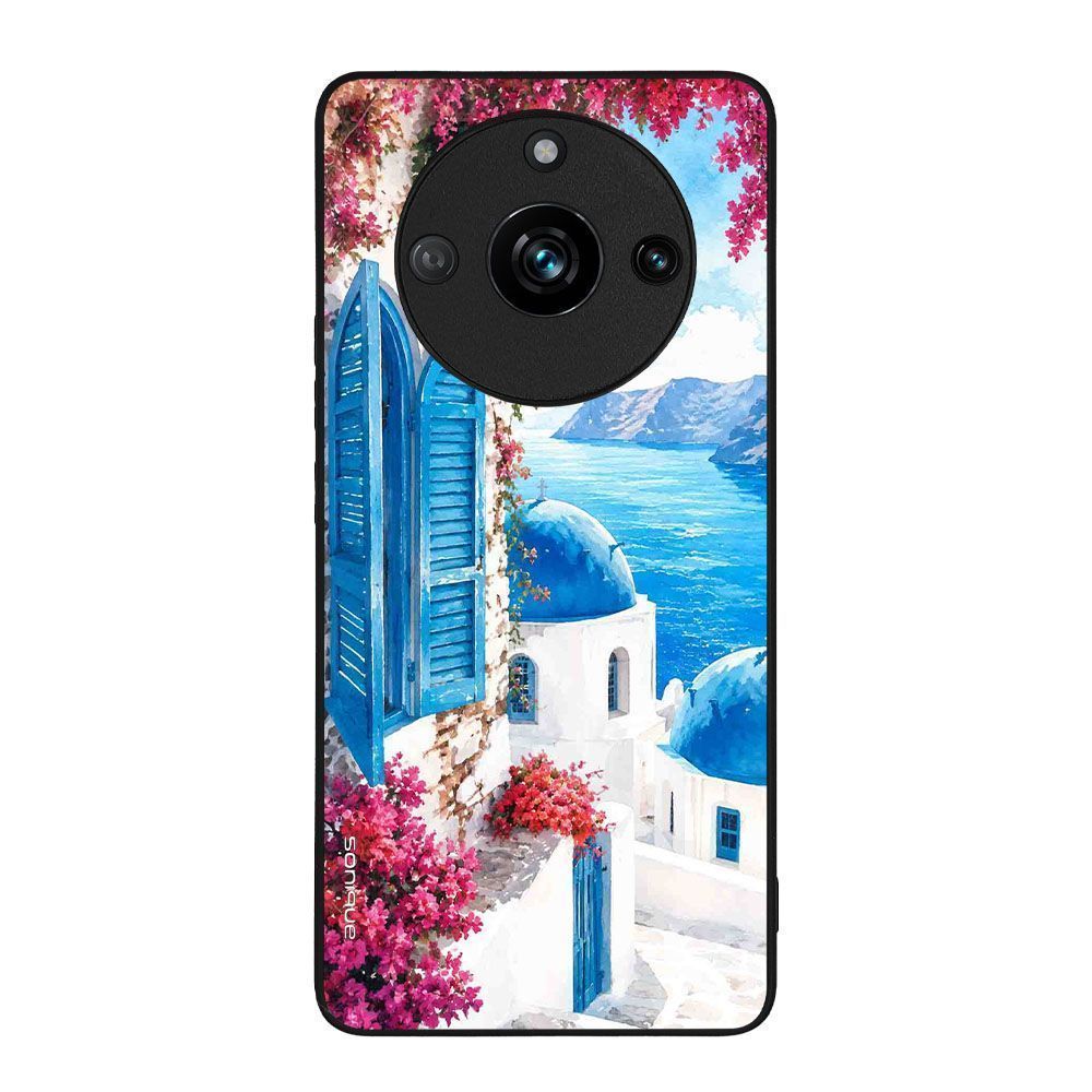 Θήκη Sonique Greek Island Muse Series για Realme 11 Pro 5G / Realme 11 Pro Plus 5G Σαντορινό Γαλάζιο