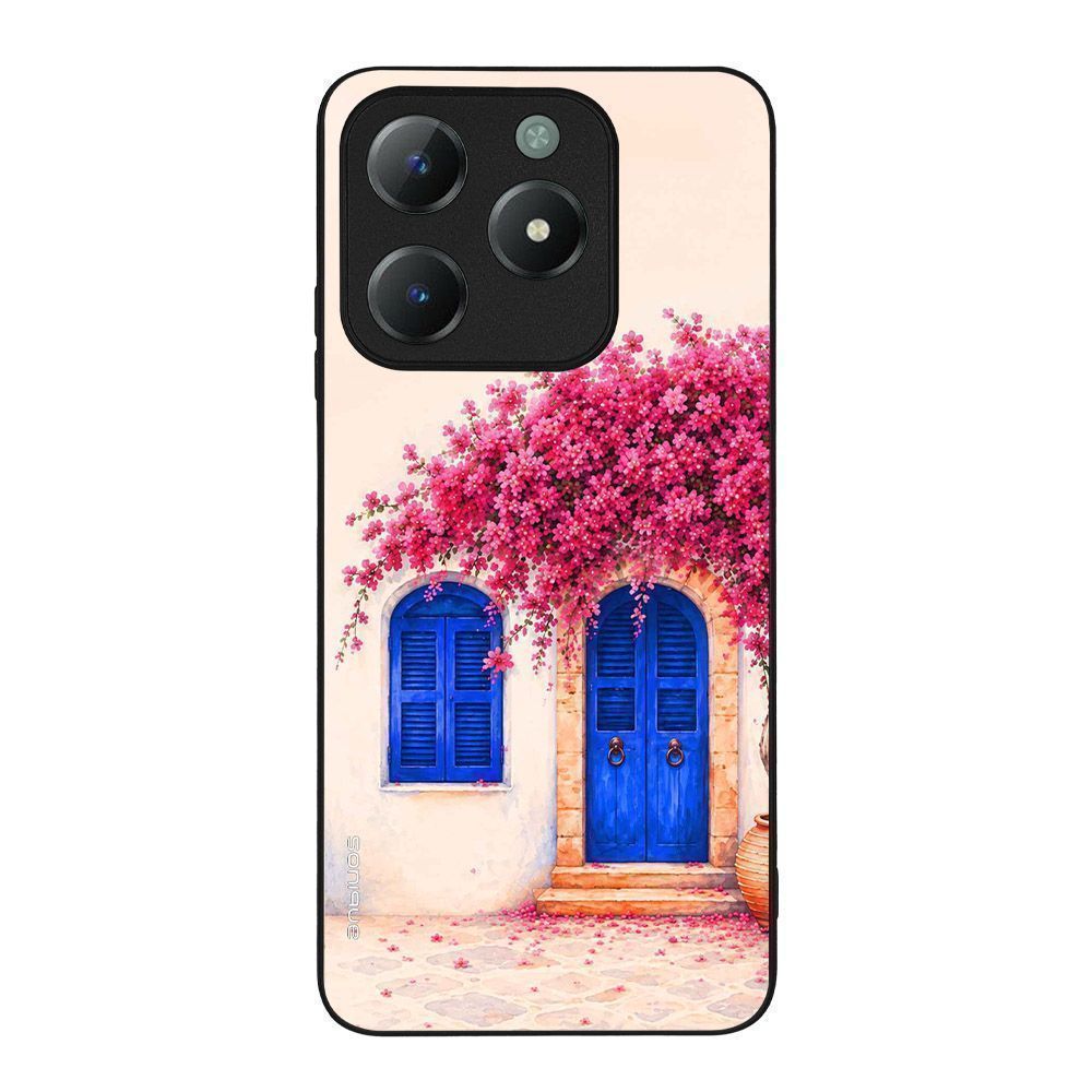 Θήκη Sonique Greek Island Muse Series για Realme C61 4G / Realme C63 4G / Realme Note 60X 4G Ροζ Μπουκαμβίλια
