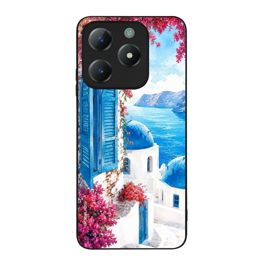 Θήκη Sonique Greek Island Muse Series για Realme C61 4G / Realme C63 4G / Realme Note 60X 4G Σαντορινό Γαλάζιο