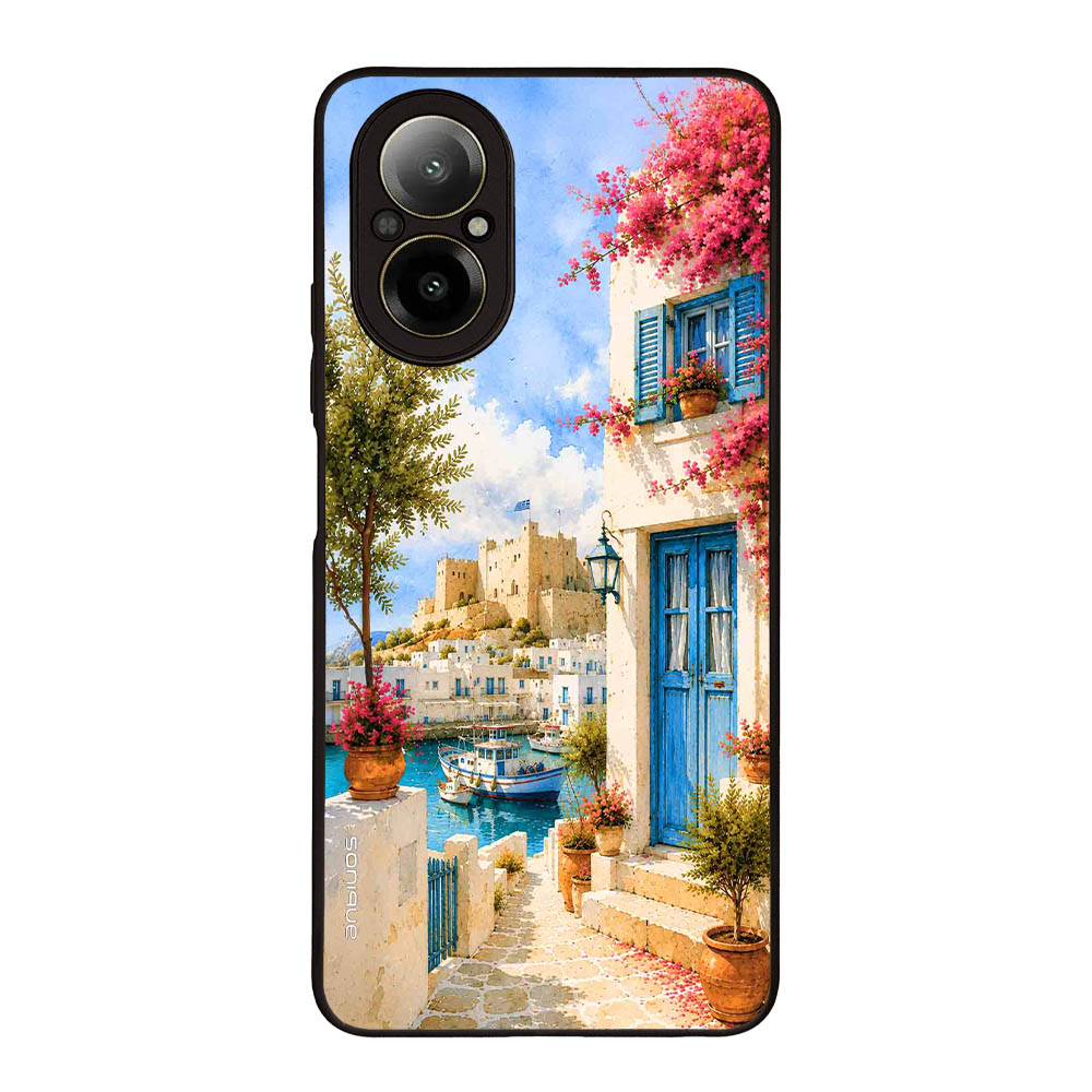 Θήκη Sonique Greek Island Muse Series για Realme C67 4G Ροδίτικο Λιμάνι