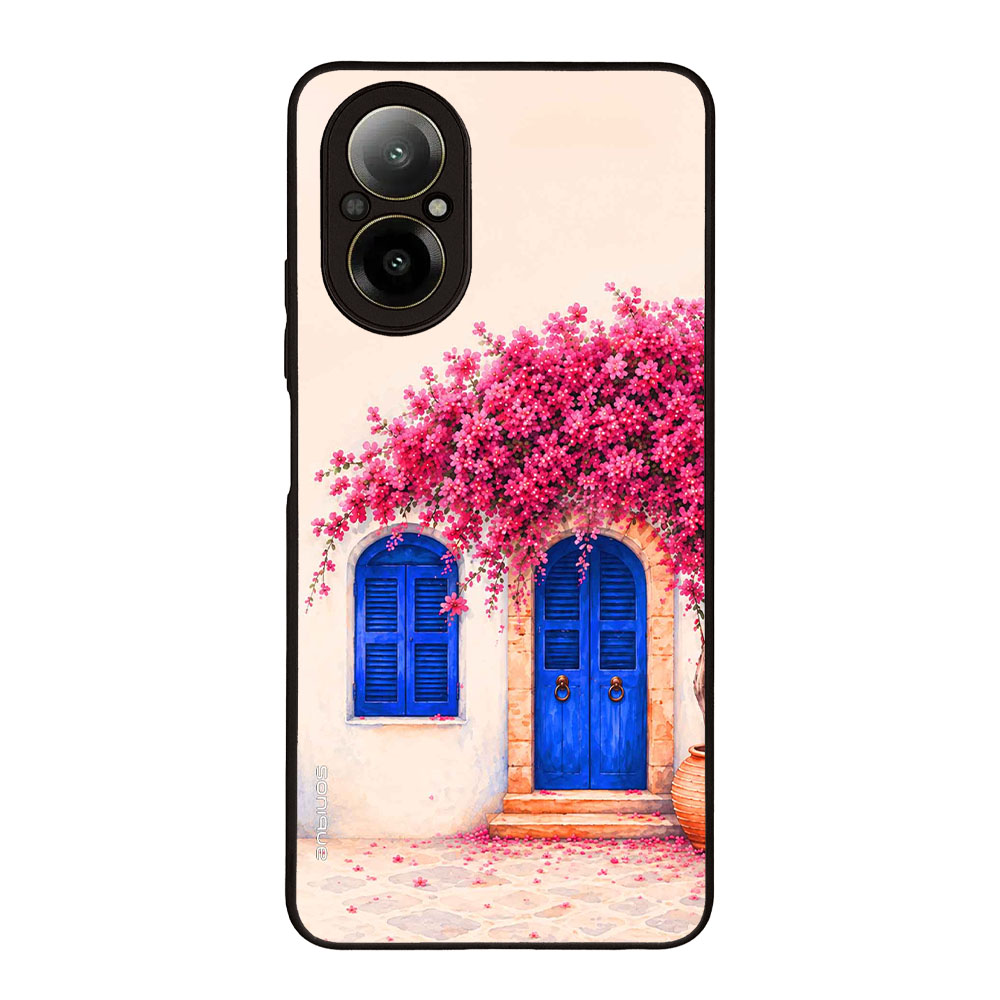 Θήκη Sonique Greek Island Muse Series για Realme C67 4G Ροζ Μπουκαμβίλια