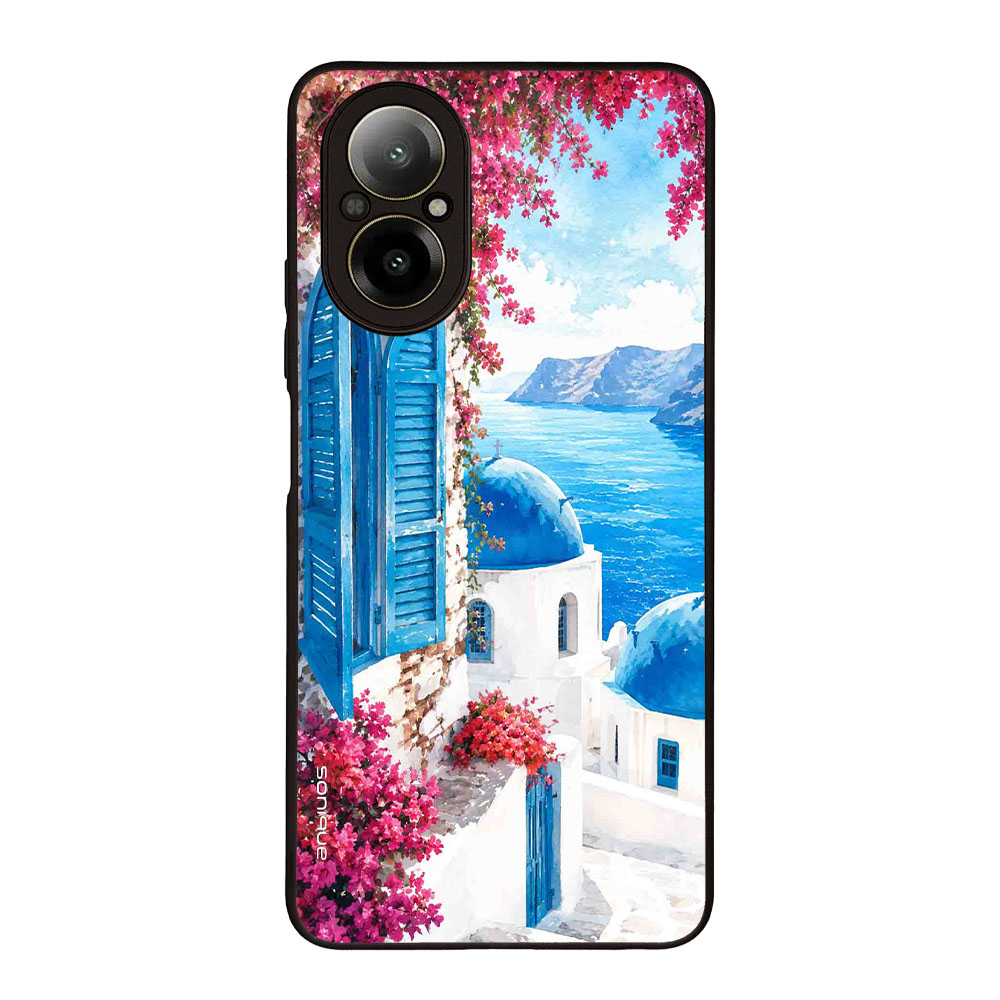 Θήκη Sonique Greek Island Muse Series για Realme C67 4G Σαντορινό Γαλάζιο