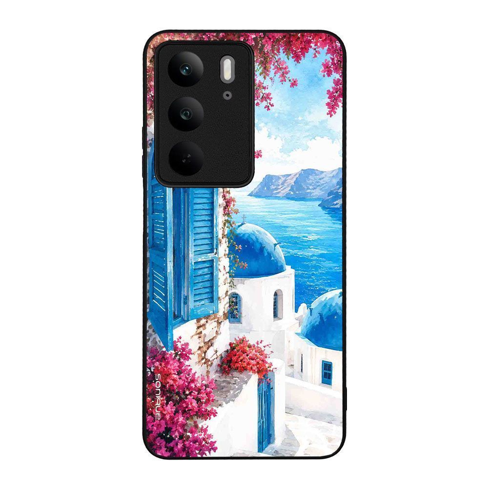 Θήκη Sonique Greek Island Muse Series για Realme C75 4G / Realme 14X 5G Σαντορινό Γαλάζιο