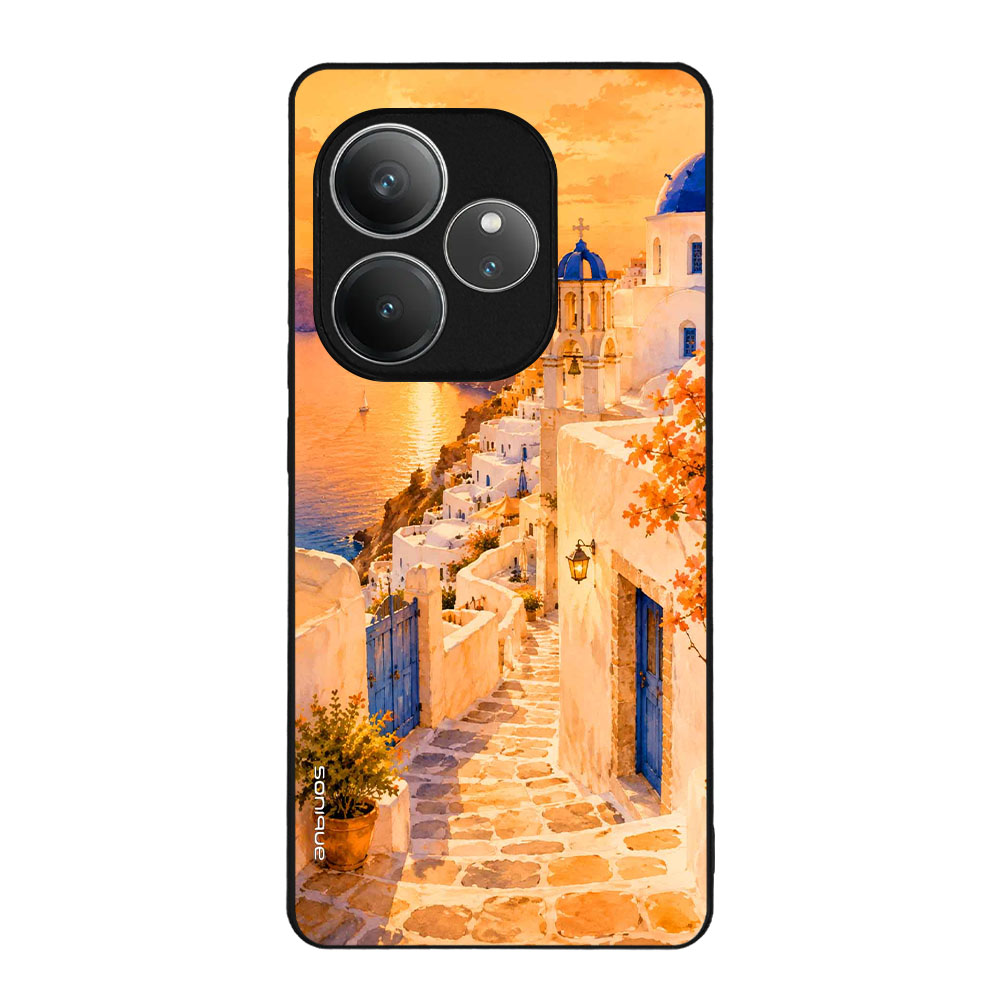 Θήκη Sonique Greek Island Muse Series για Realme GT 6 5G / Realme GT 6T 5G Ηλιοβασίλεμα στην Οία