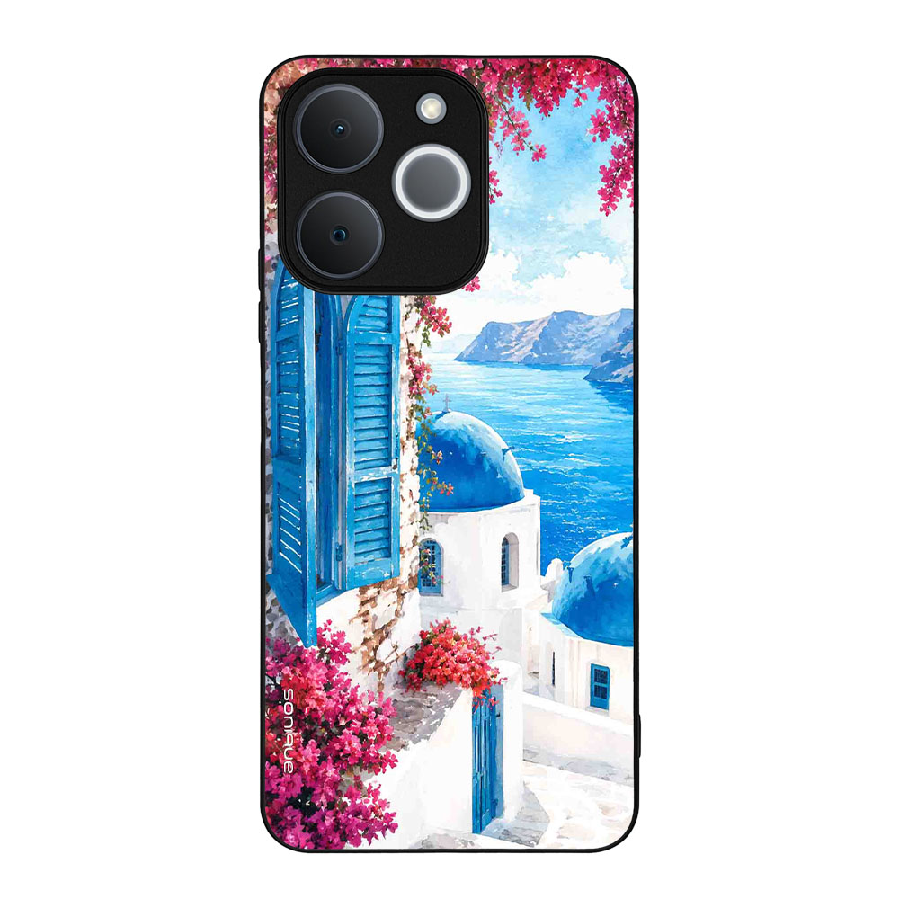 Θήκη Sonique Greek Island Muse Series για Realme Note 70T 4G Σαντορινό Γαλάζιο