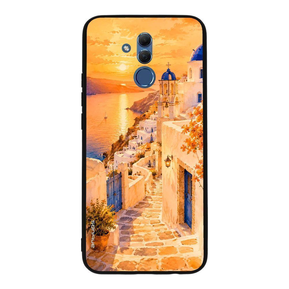 Θήκη Sonique Greek Island Muse Series για Huawei Mate 20 Lite Ηλιοβασίλεμα στην Οία