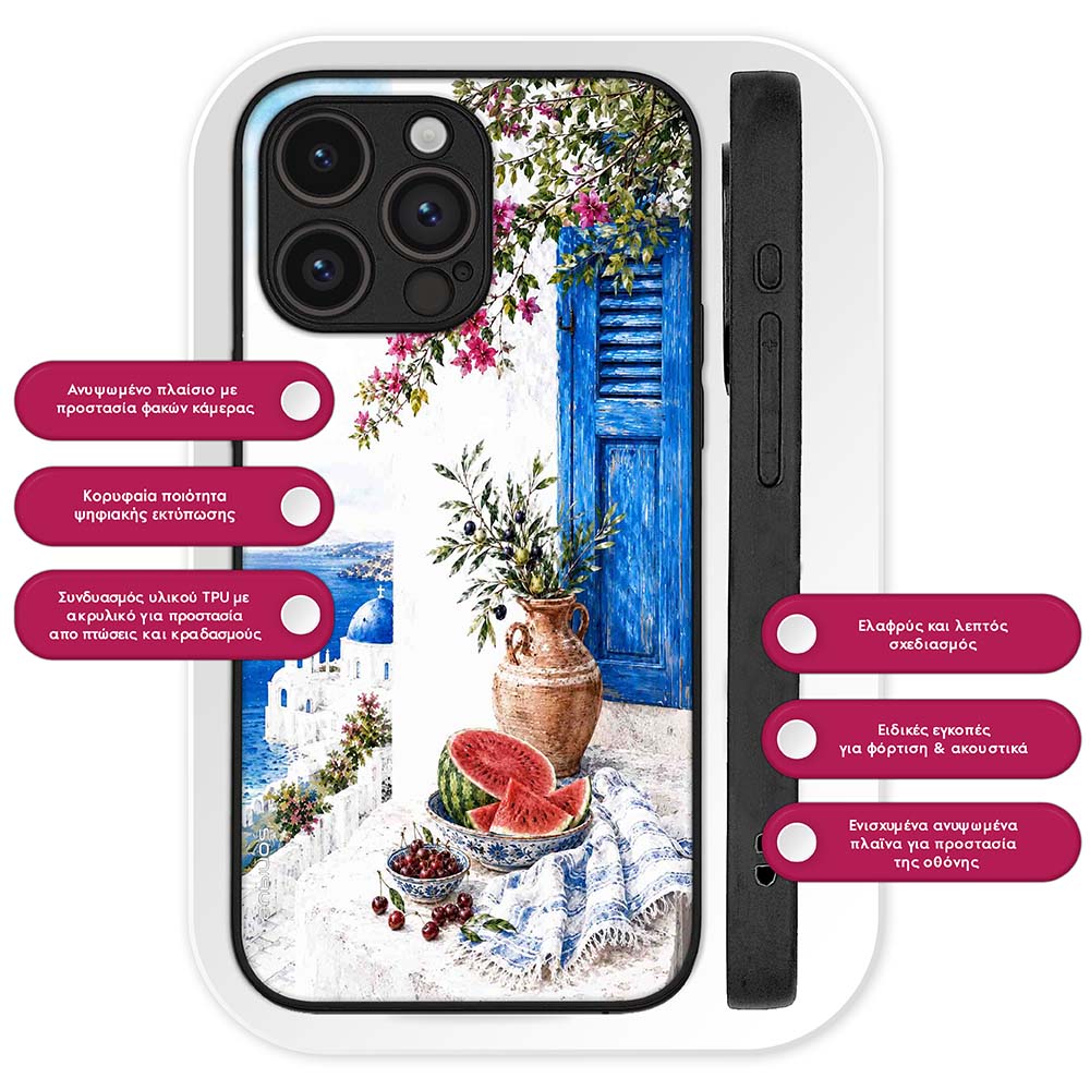 Θήκη Sonique Greek Island Muse Series για Huawei Mate 20 Lite Νησιώτικη Δροσιά